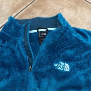 Fuzzy North Face jacket